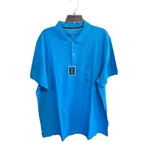 Club Room Men’s Polo Stretch  Tee Sz XXL turquoise  NWT